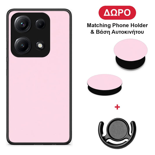 Pale Pink - Xiaomi Redmi Note 14S θήκη + Δώρο Phone Holder & Βάση Αυτοκινήτου