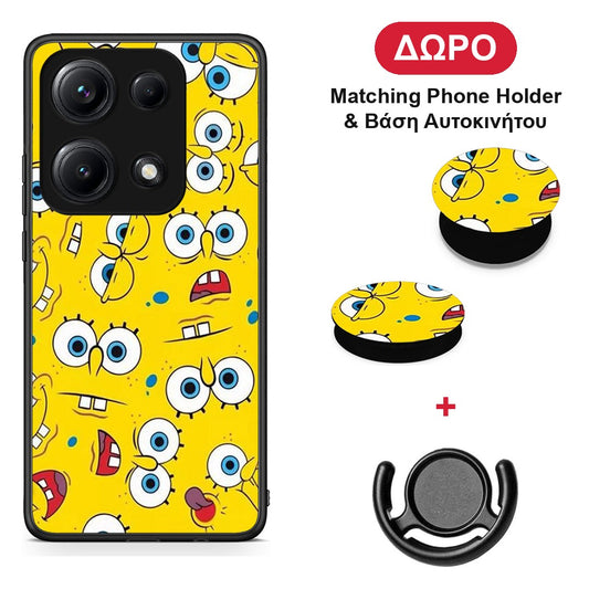 PopArt Sponge - Xiaomi Redmi Note 14S θήκη + Δώρο Phone Holder & Βάση Αυτοκινήτου