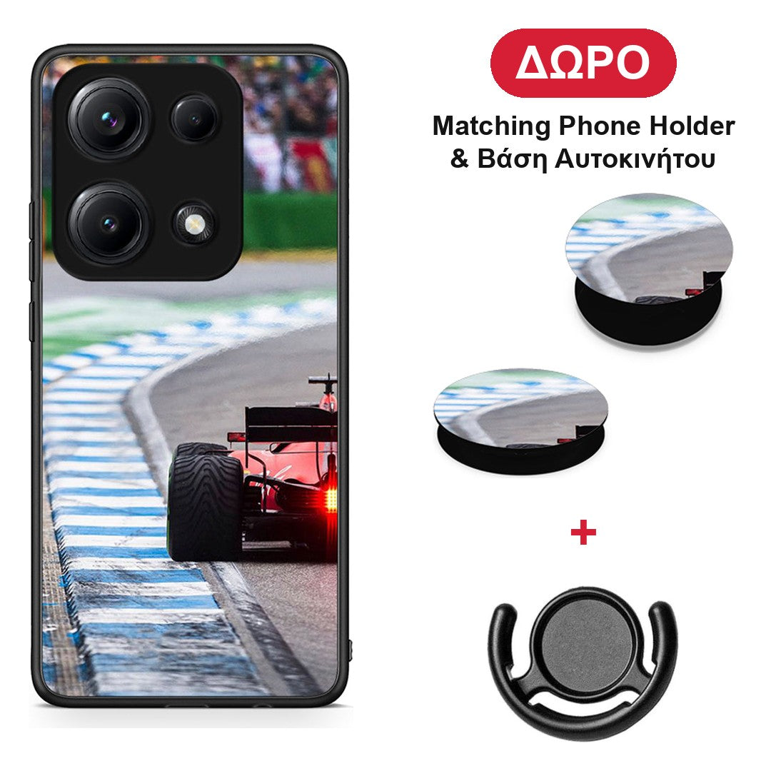 Racing Vibes - Xiaomi Redmi Note 14S θήκη + Δώρο Phone Holder & Βάση Αυτοκινήτου