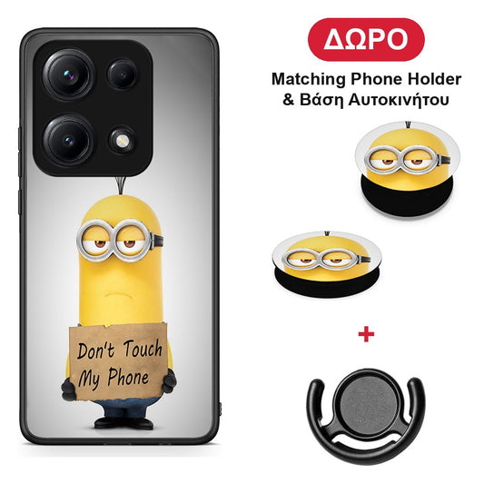 Text Minion - Xiaomi Redmi Note 14S θήκη + Δώρο Phone Holder & Βάση Αυτοκινήτου