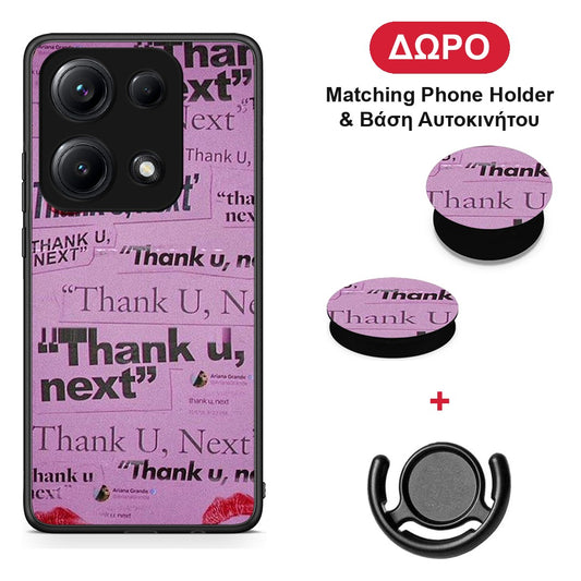 Thank You Next - Xiaomi Redmi Note 14S θήκη + Δώρο Phone Holder & Βάση Αυτοκινήτου