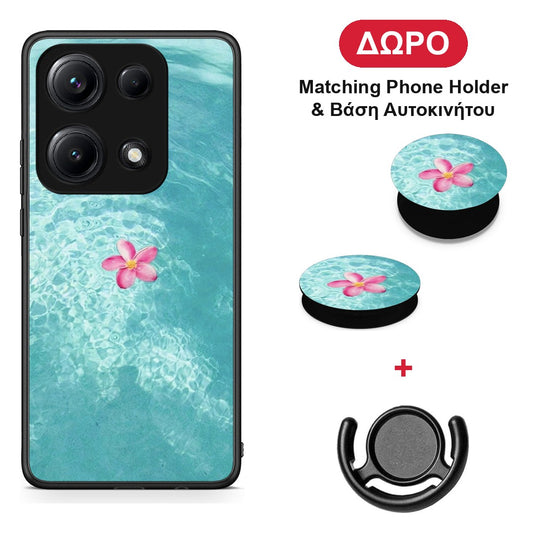 Water Flower - Xiaomi Redmi Note 14S θήκη + Δώρο Phone Holder & Βάση Αυτοκινήτου