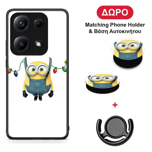 Xmas Minion Lights - Xiaomi Redmi Note 14S θήκη + Δώρο Phone Holder & Βάση Αυτοκινήτου