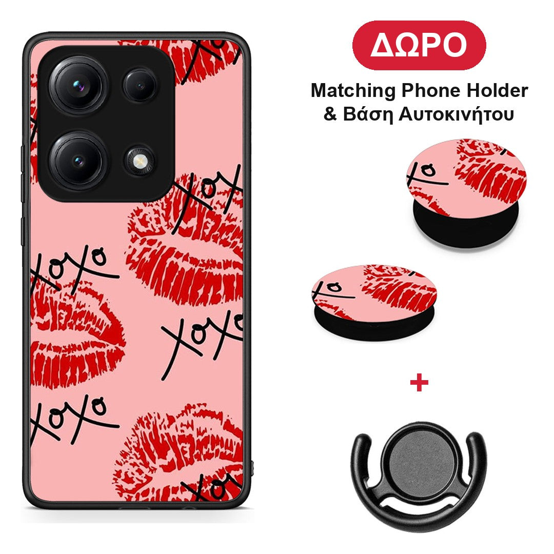 XOXO Lips - Xiaomi Redmi Note 14S θήκη + Δώρο Phone Holder & Βάση Αυτοκινήτου