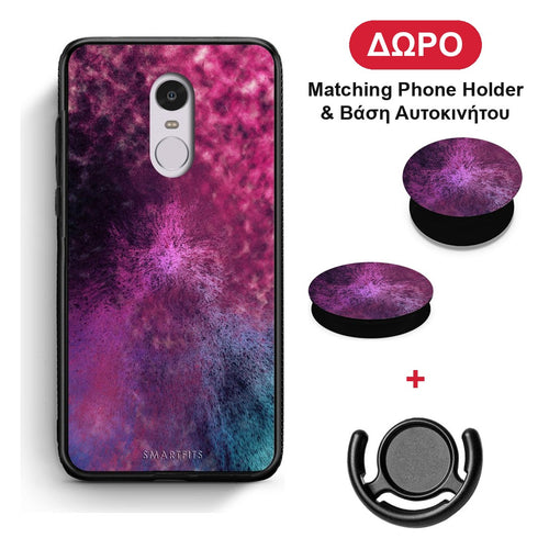 Galactic Aurora - Xiaomi Redmi Note 4 / 4X θήκη + Δώρο Phone Holder & Βάση Αυτοκινήτου