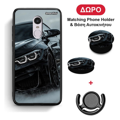 Black BMW - Xiaomi Redmi Note 4 / 4X θήκη + Δώρο Phone Holder & Βάση Αυτοκινήτου