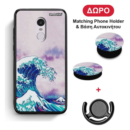 Blue Waves - Xiaomi Redmi Note 4 / 4X θήκη + Δώρο Phone Holder & Βάση Αυτοκινήτου