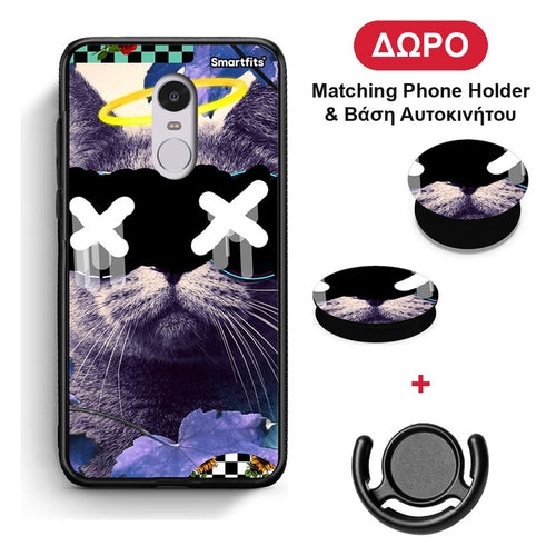 Cat Collage - Xiaomi Redmi Note 4 / 4X θήκη + Δώρο Phone Holder & Βάση Αυτοκινήτου
