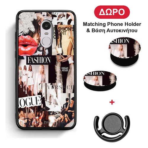 Collage Fashion - Xiaomi Redmi Note 4 / 4X θήκη + Δώρο Phone Holder & Βάση Αυτοκινήτου