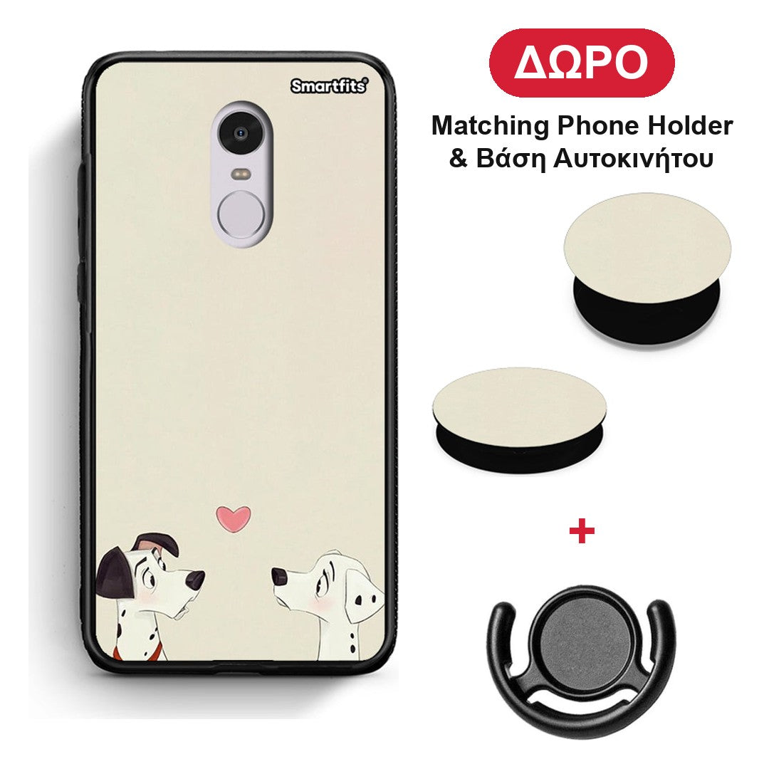 Dalmatians Love - Xiaomi Redmi Note 4 / 4X θήκη + Δώρο Phone Holder & Βάση Αυτοκινήτου