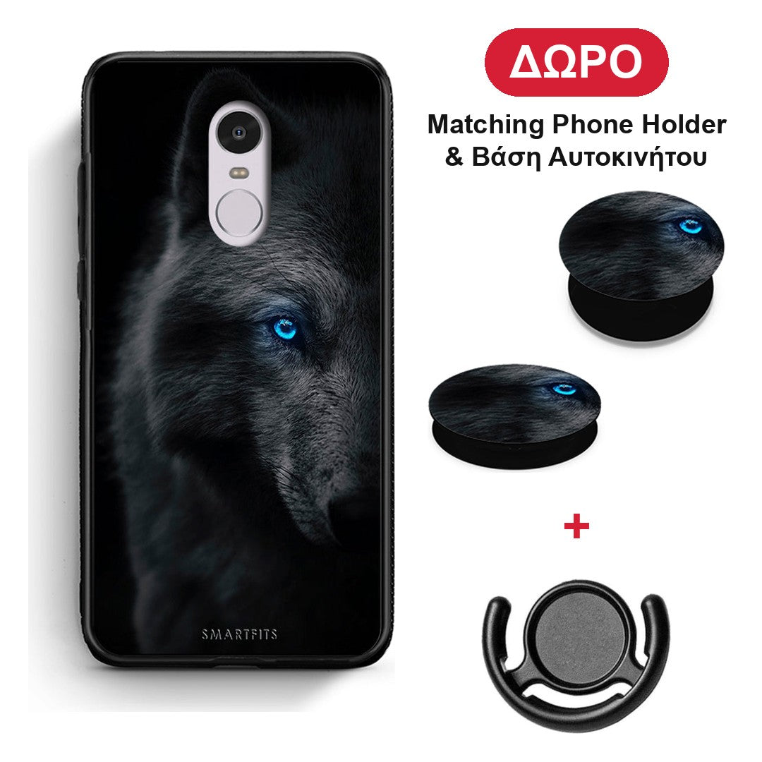 Dark Wolf - Xiaomi Redmi Note 4 / 4X θήκη + Δώρο Phone Holder & Βάση Αυτοκινήτου