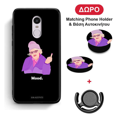 Grandma Mood Black - Xiaomi Redmi Note 4 / 4X θήκη + Δώρο Phone Holder & Βάση Αυτοκινήτου