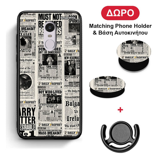 Harry Paper - Xiaomi Redmi Note 4 / 4X θήκη + Δώρο Phone Holder & Βάση Αυτοκινήτου
