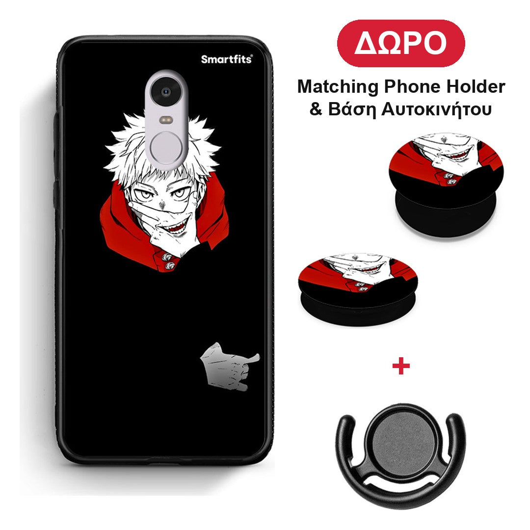Itadori Anime - Xiaomi Redmi Note 4 / 4X θήκη + Δώρο Phone Holder & Βάση Αυτοκινήτου