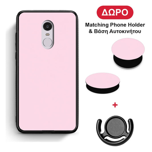 Pale Pink - Xiaomi Redmi Note 4 / 4X θήκη + Δώρο Phone Holder & Βάση Αυτοκινήτου