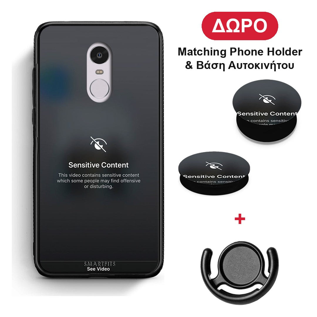 Sensitive Content - Xiaomi Redmi Note 4 / 4X θήκη + Δώρο Phone Holder & Βάση Αυτοκινήτου