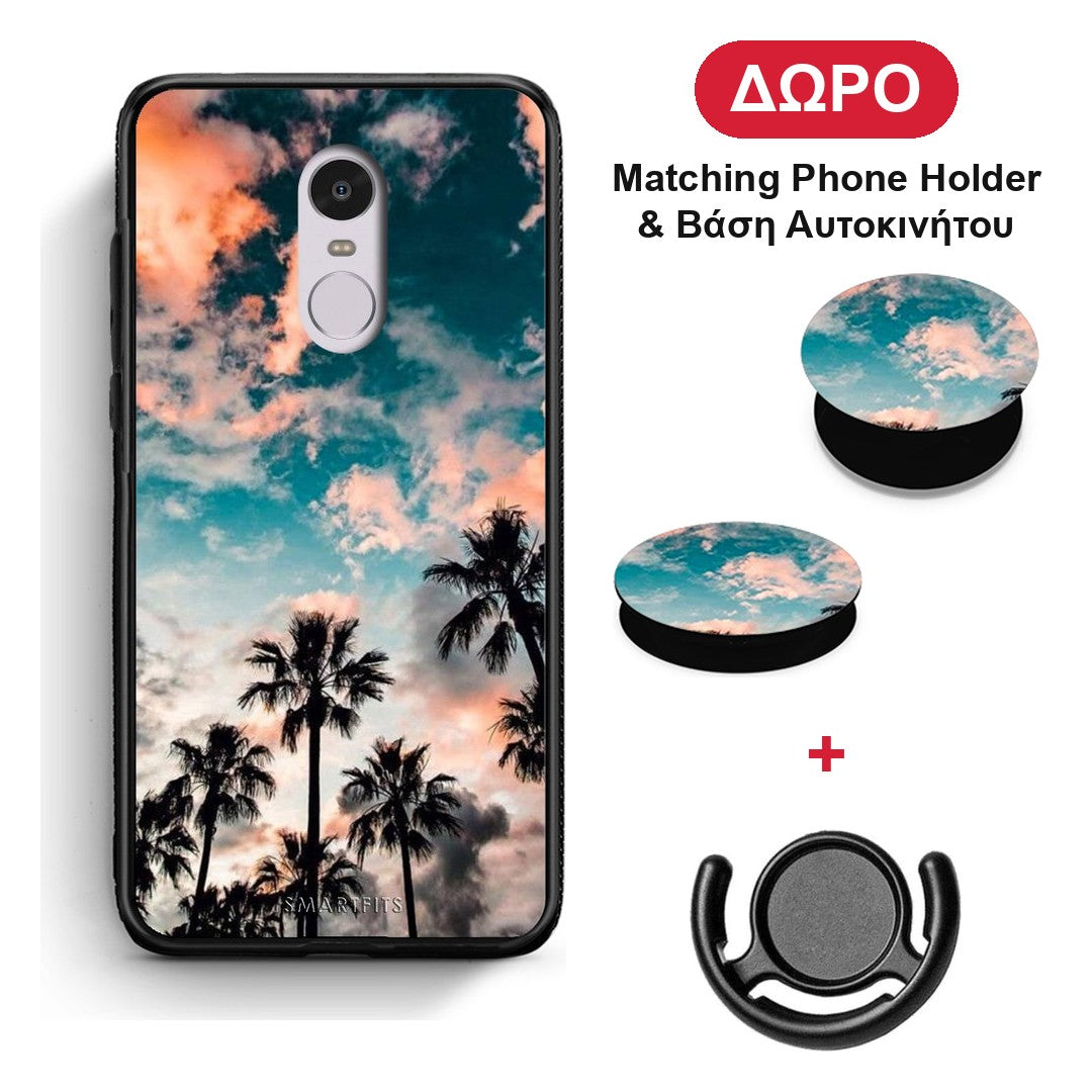 Summer Sky - Xiaomi Redmi Note 4 / 4X θήκη + Δώρο Phone Holder & Βάση Αυτοκινήτου