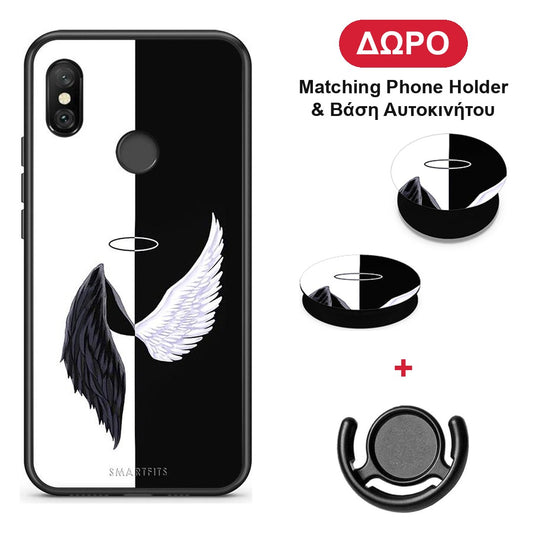 Angels Demons - Xiaomi Redmi Note 6 Pro θήκη + Δώρο Phone Holder & Βάση Αυτοκινήτου