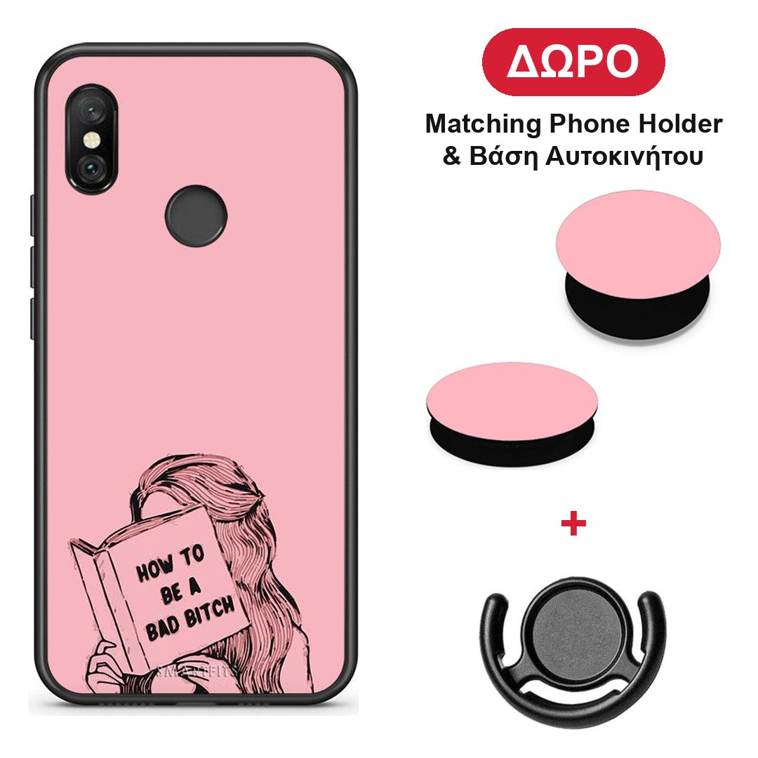 Bad Bitch - Xiaomi Redmi Note 6 Pro θήκη + Δώρο Phone Holder & Βάση Αυτοκινήτου