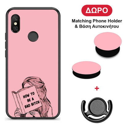 Bad Bitch - Xiaomi Redmi Note 6 Pro θήκη + Δώρο Phone Holder & Βάση Αυτοκινήτου