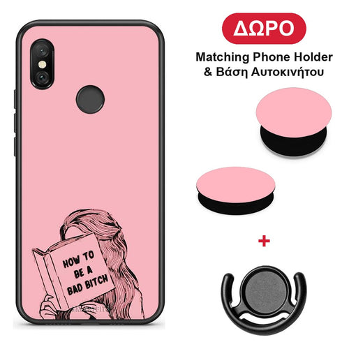 Bad Bitch - Xiaomi Redmi Note 6 Pro θήκη + Δώρο Phone Holder & Βάση Αυτοκινήτου