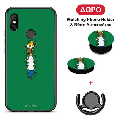 Bush Man - Xiaomi Redmi Note 6 Pro θήκη + Δώρο Phone Holder & Βάση Αυτοκινήτου