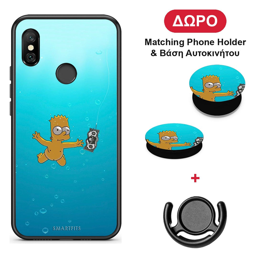 Chasing Money - Xiaomi Redmi Note 6 Pro θήκη + Δώρο Phone Holder & Βάση Αυτοκινήτου