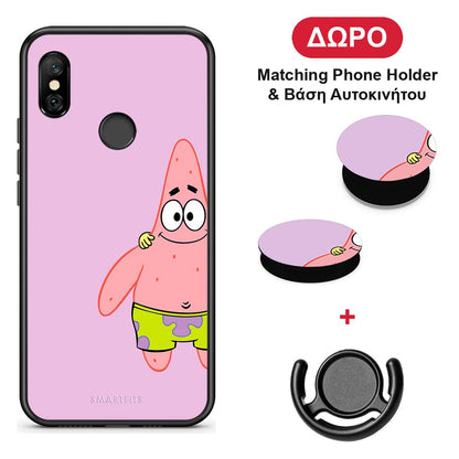 Friends Patrick - Xiaomi Redmi Note 6 Pro θήκη + Δώρο Phone Holder & Βάση Αυτοκινήτου