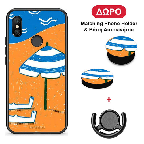 Summering - Xiaomi Redmi Note 6 Pro θήκη + Δώρο Phone Holder & Βάση Αυτοκινήτου