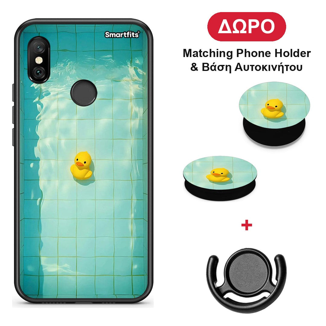 Yellow Duck - Xiaomi Redmi Note 6 Pro θήκη + Δώρο Phone Holder & Βάση Αυτοκινήτου