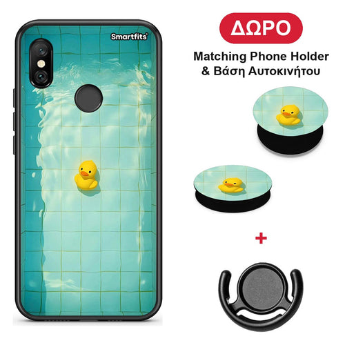 Yellow Duck - Xiaomi Redmi Note 6 Pro θήκη + Δώρο Phone Holder & Βάση Αυτοκινήτου