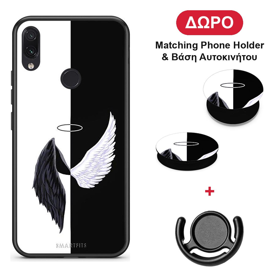 Angels Demons - Xiaomi Redmi Note 7 θήκη + Δώρο Phone Holder & Βάση Αυτοκινήτου