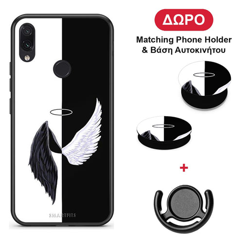 Angels Demons - Xiaomi Redmi Note 7 θήκη + Δώρο Phone Holder & Βάση Αυτοκινήτου