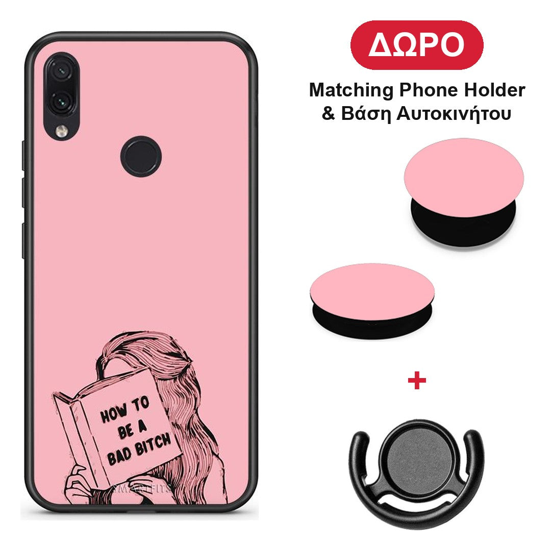Bad Bitch - Xiaomi Redmi Note 7 θήκη + Δώρο Phone Holder & Βάση Αυτοκινήτου