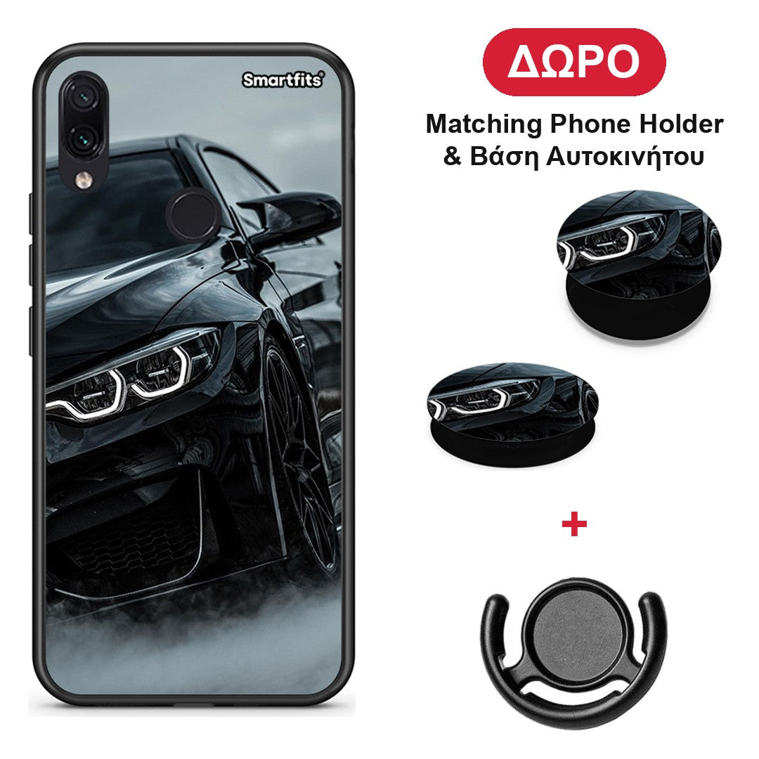 Black BMW - Xiaomi Redmi Note 7 θήκη + Δώρο Phone Holder & Βάση Αυτοκινήτου