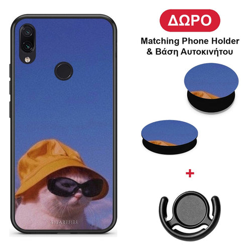 Cat Diva - Xiaomi Redmi Note 7 θήκη + Δώρο Phone Holder & Βάση Αυτοκινήτου