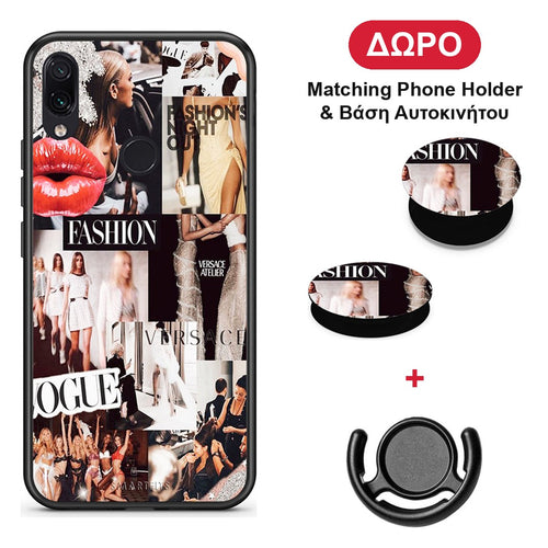 Collage Fashion - Xiaomi Redmi Note 7 θήκη + Δώρο Phone Holder & Βάση Αυτοκινήτου