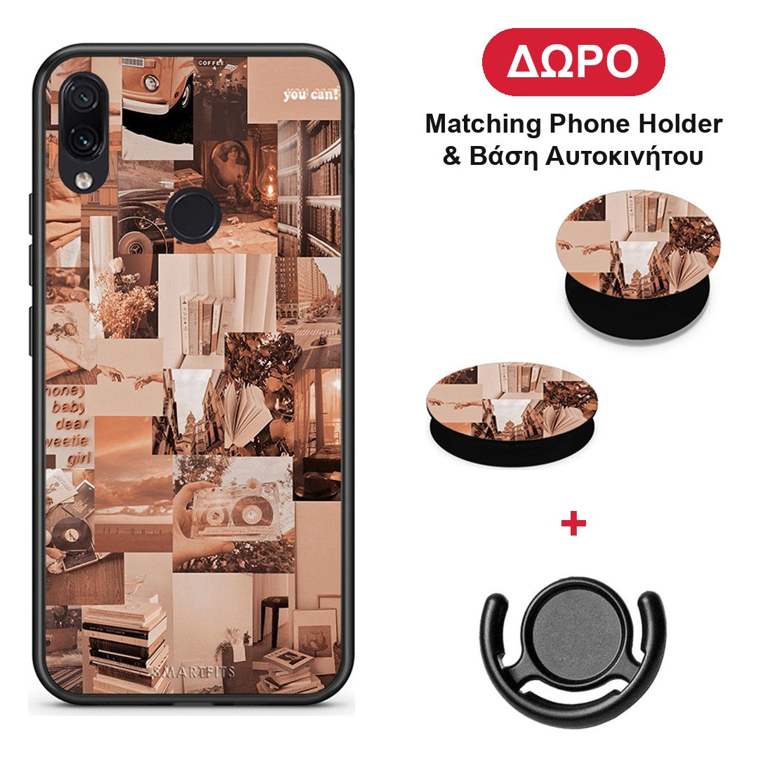 Collage You Can - Xiaomi Redmi Note 7 θήκη + Δώρο Phone Holder & Βάση Αυτοκινήτου