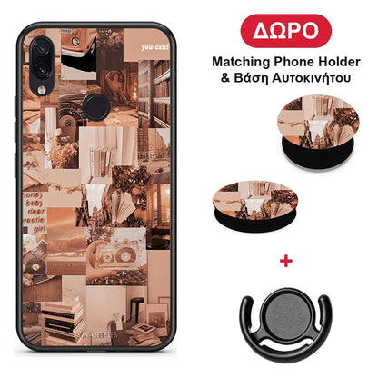 Collage You Can - Xiaomi Redmi Note 7 θήκη + Δώρο Phone Holder & Βάση Αυτοκινήτου