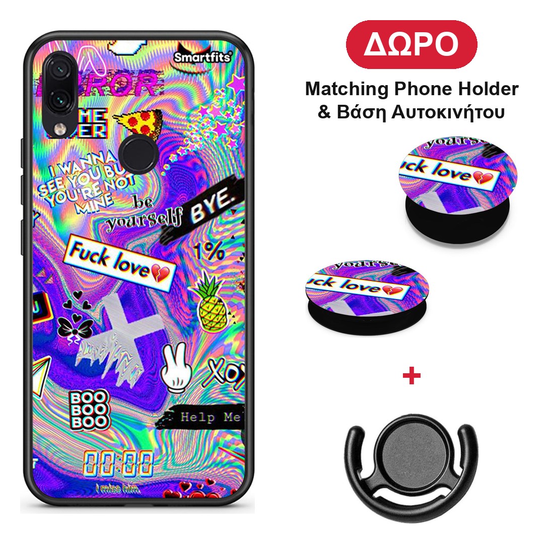 Game Over - Xiaomi Redmi Note 7 θήκη + Δώρο Phone Holder & Βάση Αυτοκινήτου