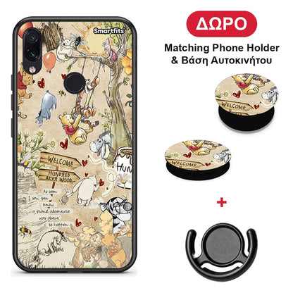 Happy Friends - Xiaomi Redmi Note 7 θήκη + Δώρο Phone Holder & Βάση Αυτοκινήτου