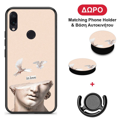 In Love - Xiaomi Redmi Note 7 θήκη + Δώρο Phone Holder & Βάση Αυτοκινήτου