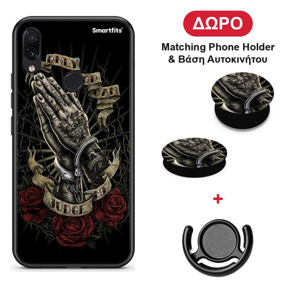 Judge By God - Xiaomi Redmi Note 7 θήκη + Δώρο Phone Holder & Βάση Αυτοκινήτου