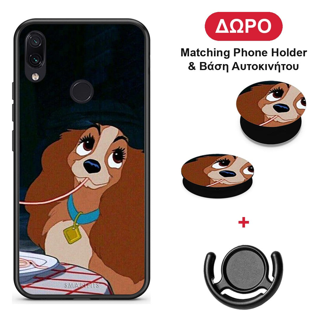 Lady And Tramp 2 - Xiaomi Redmi Note 7 θήκη + Δώρο Phone Holder & Βάση Αυτοκινήτου