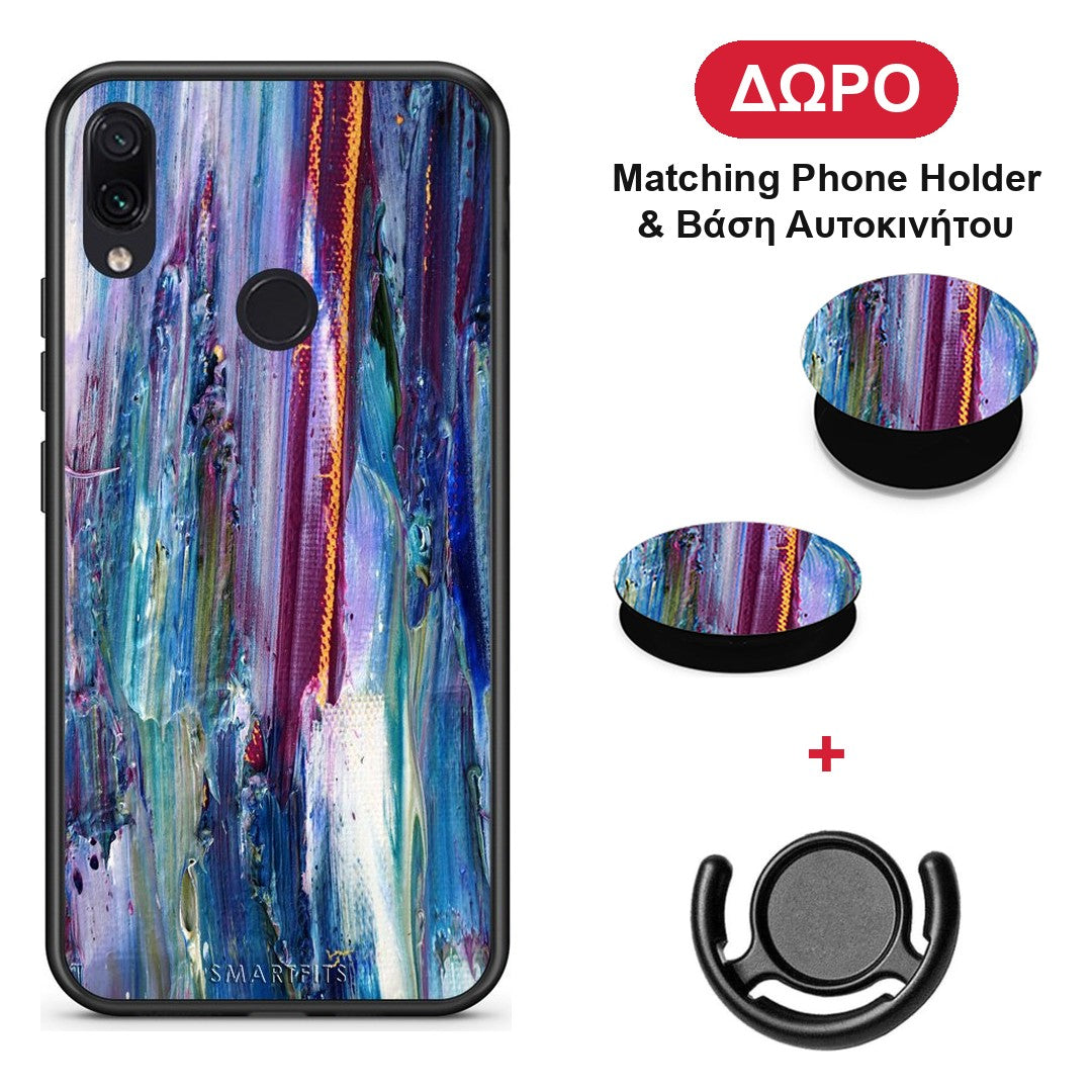 Paint Winter - Xiaomi Redmi Note 7 θήκη + Δώρο Phone Holder & Βάση Αυτοκινήτου