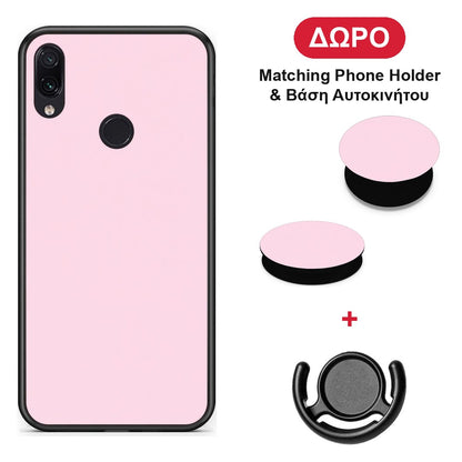 Pale Pink - Xiaomi Redmi Note 7 θήκη + Δώρο Phone Holder & Βάση Αυτοκινήτου