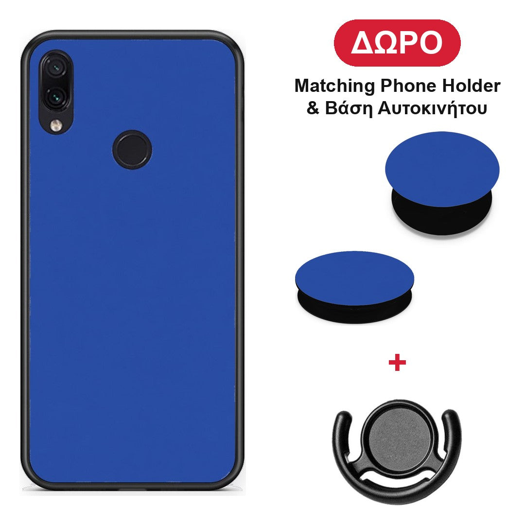 Royal Blue - Xiaomi Redmi Note 7 θήκη + Δώρο Phone Holder & Βάση Αυτοκινήτου