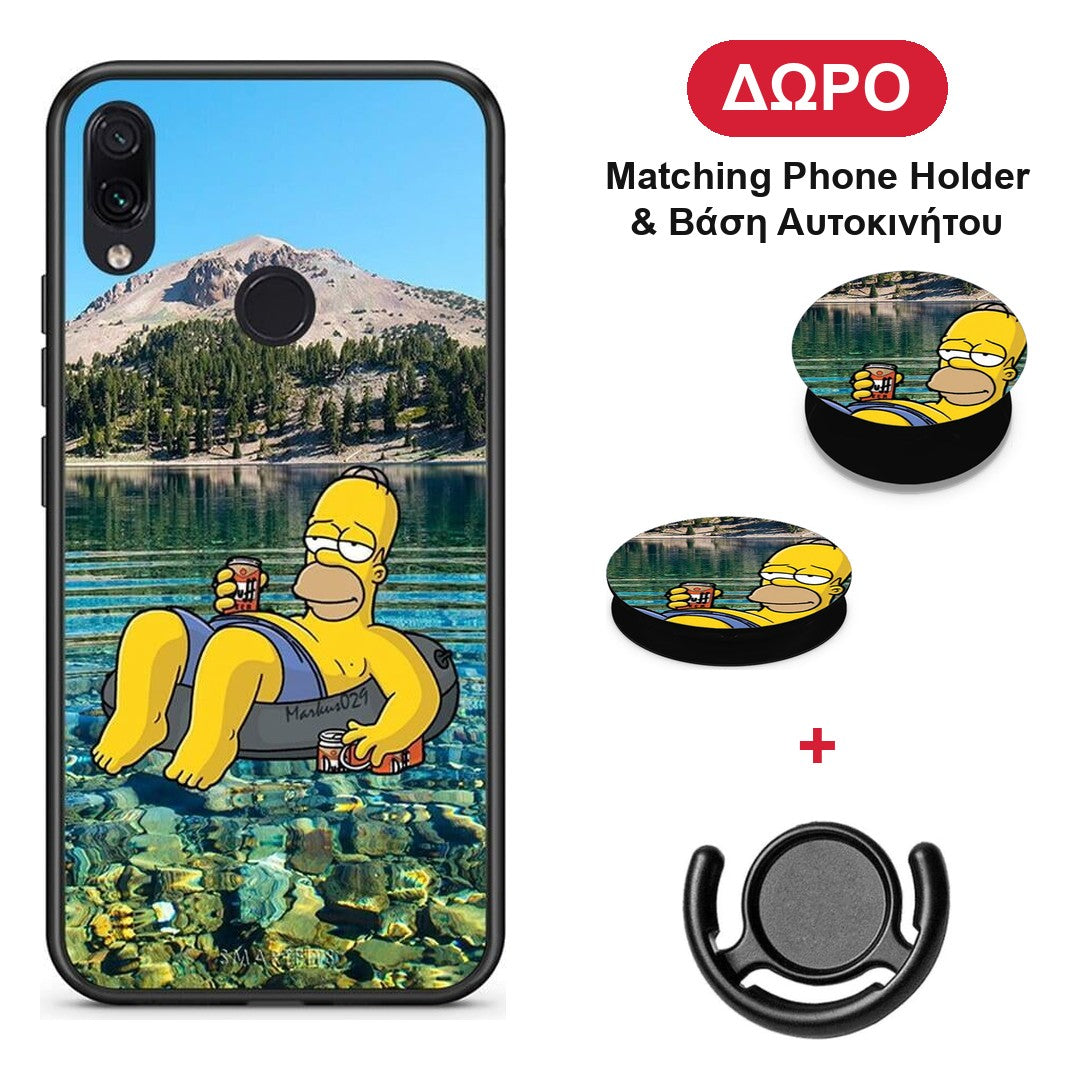 Summer Happiness - Xiaomi Redmi Note 7 θήκη + Δώρο Phone Holder & Βάση Αυτοκινήτου
