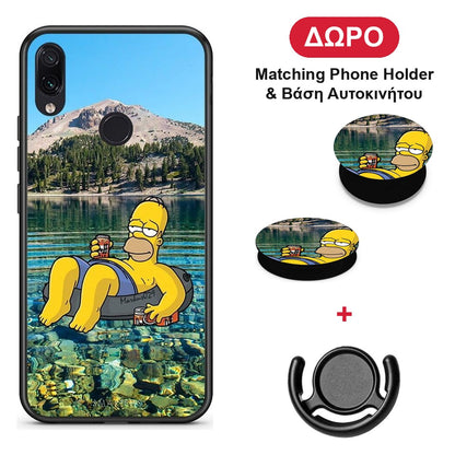 Summer Happiness - Xiaomi Redmi Note 7 θήκη + Δώρο Phone Holder & Βάση Αυτοκινήτου