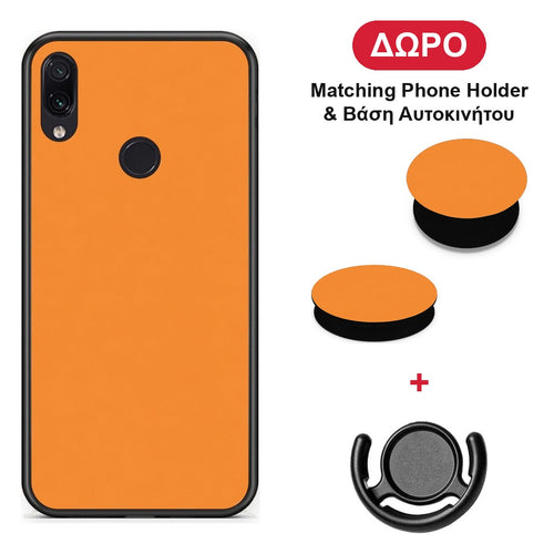 Tangerine Orange - Xiaomi Redmi Note 7 θήκη + Δώρο Phone Holder & Βάση Αυτοκινήτου
